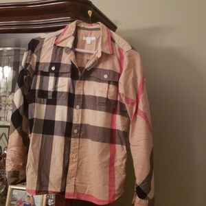Kids  boys Burberry shirt size 12yrs